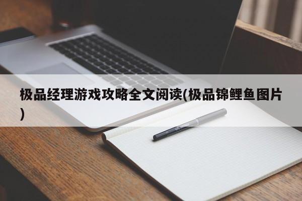 极品经理游戏攻略全文阅读(极品锦鲤鱼图片)